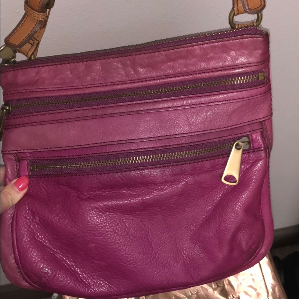 Fossil Purple crossbody bag